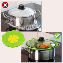 Load image into Gallery viewer, Silicagel Spill-Proof Pot Cover Silicone Anti-Flapping Pot Cover Anti-Oil Splash Silicone 26cm round Kitchen Anti-Boiling Pot Cover
