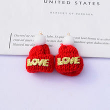 Load image into Gallery viewer, Wool Knitted Christmas Hat Korean Mini Small Hat Christmas Toy Decoration Pompons Ornament Accessories
