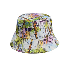 Load image into Gallery viewer, Unisex Reservible Creative Pattern Print Boonie Bucket Hat Cap Brim Outdoor Sun Safari Camping Fishing
