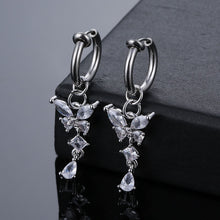Load image into Gallery viewer, Belly Umbilical Ring Navel Stud Elastic Earrings Hanging Butterfly Umbilical Ring
