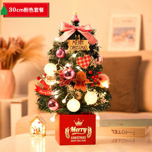 Load image into Gallery viewer, Mini Christmas Tree Small Desktop Decoration Diy60cm Christmas Tree Pink Luminous Package Christmas Decoration
