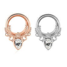 Load image into Gallery viewer, Set of Belt Tire Water Drops with Diamond Ear Extender Popular Ornament Body Piercing Ear Amplifier
