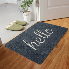 Load image into Gallery viewer, Floor Mat Bathroom Suede Embroidery Thickening Non-Slip Thickened Entry Door Floor Mat Carpet
