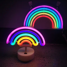 Load image into Gallery viewer, Spot Led Rainbow Neon Lights Wall-Mounted Small Night Lamp Christmas Festival
