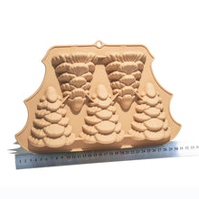 Load image into Gallery viewer, Christmas Gift 5 Grid Green Emulation Christmas Tree Mold Silica Gel Cake Baking Tray Christmas Tree Christmas Decoration

