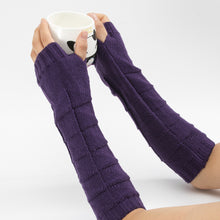 Load image into Gallery viewer, Men's and Women's Knitted Warm Fingerless Gloves Bougainvillea Spectabilis Mid-Length Gloves
