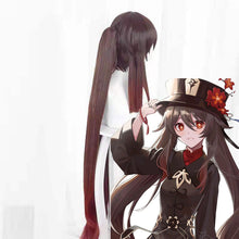 Load image into Gallery viewer, Walnut Wig Cosplay Wig Double Ponytail Split Gradient Tiger Clip  Wig
