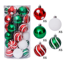 Load image into Gallery viewer, Christmas Decoration Supplies 6cm Special-Shaped Electroplating Plastic Ball Painted Christmas Ball Set Ball Pendant
