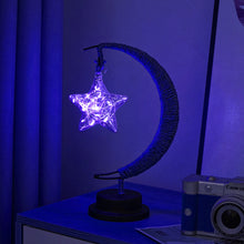 Load image into Gallery viewer, LED Decorative Light XINGX Moon-Light Lamp Apple Christmas Lights Birthday Gift Handmade Hemp Rope USB Wrought Iron Small Night Lamp
