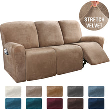 Load image into Gallery viewer, Stretch 1-2-3 Seater All-inclusive Elastic Recliner Sofas Cover Non-slip Convertible Reclining Relax Armchair Sofa Cover
