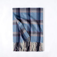 Load image into Gallery viewer, Women's Scarf Winter 2023 New Artificial Cashmere Scarf Color-Contrast Check Printed Shawl Fringe Bib
