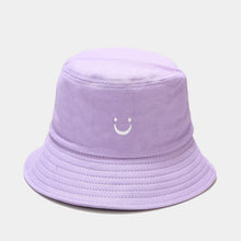 Load image into Gallery viewer, Smiling Face Embroidery Sun-Proof Bucket Hats Male and Female Students Cute Sunhat Outdoor Alpine Cap
