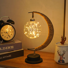Load image into Gallery viewer, LED Decorative Light XINGX Moon-Light Lamp Apple Christmas Lights Birthday Gift Handmade Hemp Rope USB Wrought Iron Small Night Lamp
