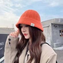 Load image into Gallery viewer, Hat Female Autumn and Winter Korean Ins All-Matching Woolen Hat Beanie Hat Winter Warm Ear Protection Big Head Knitted Hat Men
