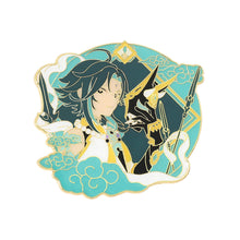 Load image into Gallery viewer, Cartoon Anime Game Derivative Golden M Badge Original God Brooch Sweet Rain Wendi Eye of God Carved Sunny Brooch
