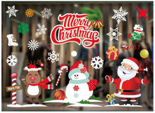 Load image into Gallery viewer, Christmas Decorations Colorful Christmas Window Stickers White Snowflake Wall Stickers Window Dressing Seamless Window Stickers
