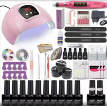 Load image into Gallery viewer, Gel Polish Set Nail kit Manicure Set Full Set Beginner Hot Lamp Manicure Package Tool Outfit
