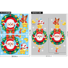 Load image into Gallery viewer, Christmas Decorative Stickers Shopping Window Decorative Santa Snowman Static Stickers
