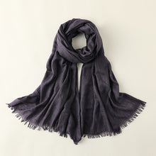 Load image into Gallery viewer, Cotton and Linen Scarf Women's Artistic Sunscreen Scarf Small Scarf Beach Long Scarf Wholesale Japanese Scarf
