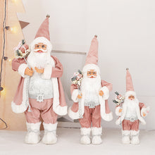 Load image into Gallery viewer, Santa Doll Christmas Ornaments Pink Sequin Decoration Doll Christmas Decorations
