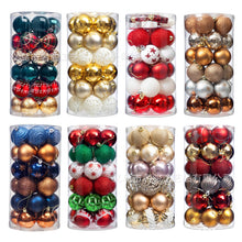 Load image into Gallery viewer, Christmas Decoration Supplies 6cm Special-Shaped Electroplating Plastic Ball Painted Christmas Ball Set Ball Pendant
