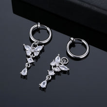 Load image into Gallery viewer, Belly Umbilical Ring Navel Stud Elastic Earrings Hanging Butterfly Umbilical Ring
