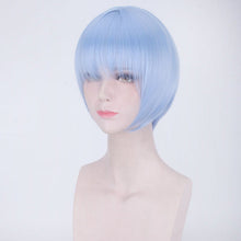 Load image into Gallery viewer, Neon Genesis Evangelion Cosplay Wig Head Leather Tip Road Level Short Hair
