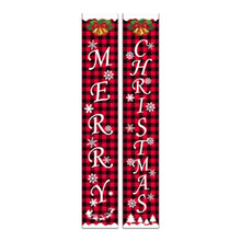 Load image into Gallery viewer, Christmas Couplet Party Party Decorations Background Fabric Wall Painting Door Hanging
