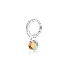 Load image into Gallery viewer, Stone Pattern Eye Pendant Half Circle Rhinestone Earrings Ear Bone Stud Ear Ring Pendant
