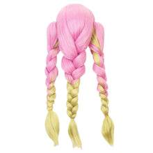 Load image into Gallery viewer, Kimetsu No Yaiba  Wig Love Column Mansi Honey Glass Cos Wig Double Tiger Clip Ponytail Cosplay Wig
