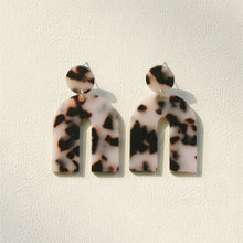 Load image into Gallery viewer, Cow Girls Earrings Cute Exaggerated Auricular Needle Door Leopard Acrylic Earrings
