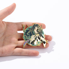 Load image into Gallery viewer, Cartoon Anime Game Derivative Golden M Badge Original God Brooch Sweet Rain Wendi Eye of God Carved Sunny Brooch
