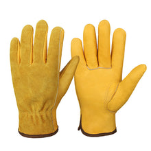Load image into Gallery viewer, Gloves  Full Leather Garden Work Gloves Full Protective Supplies
