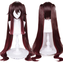 Load image into Gallery viewer, Walnut Brown Black Face Shaping Cos Game  Wig Cosplay Wig
