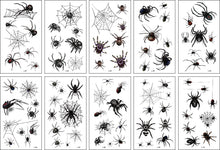 Load image into Gallery viewer, Halloween Children Tattoo Stickers Pumpkin Witch Cartoon Skull Spoof Tattoo Sticker
