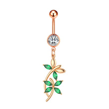 Load image into Gallery viewer, Exquisite Zircon Navel Ring Navel Stud Piercing Jewelry
