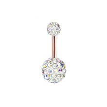 Load image into Gallery viewer, 5-Piece Set Combination Baosong Stone Navel Stud Zircon Navel Ring
