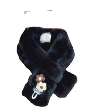 Load image into Gallery viewer, Korean Style Faux Rabbit Fur Scarf Wool Small Flower Autumn and Winter Fur Scarf Female Velvet Scarf Thickened
