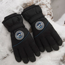 Load image into Gallery viewer, New Men's Ski Gloves Fleece-Lined Thickened Windproof Cycling Non-Slip Five-Finger Touch Screen

