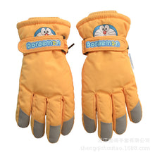 Load image into Gallery viewer, Children's Cute Cartoon Pokonyan Ski Gloves Fleece-Lined Thick Windproof Non-Slip
