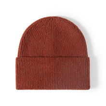 Load image into Gallery viewer, Knitted Hat Women's Outdoor Winter Brimless Beanie Hat Fashion Travel Shopping Men's Jacquard Black Wool Hat
