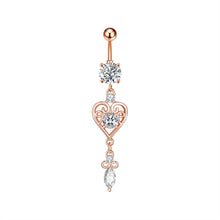 Load image into Gallery viewer, New Zircon Navel Ring Navel Stud Piercing Jewelry
