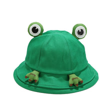 Load image into Gallery viewer, Cute Frog Hat Spring and Summer Korean Style All-Matching Fisherman Hat Student Cartoon Sun Protection Sun Hat Basin
