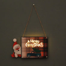Load image into Gallery viewer, Christmas Decoration Door Plate LED Light Party Gathering New Year Holiday Supplies Props Wall Hangings
