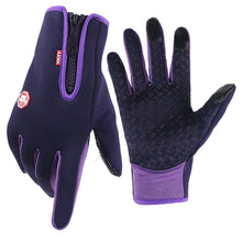 Load image into Gallery viewer, Touch Screen Gloves Autumn and Winter Warm with Velvet Cold-Proof Waterproof Men's and Women's Outdoor Riding
