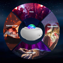 Load image into Gallery viewer, New LED Starry Projector Small Night Lamp App Smart Bluetooth Music Laser Atmosphere
