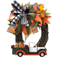 Load image into Gallery viewer, Christmas Decorations Wreath Field Layout Props Front Door Decoration Car Ring Flower Door Hanging
