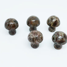 Load image into Gallery viewer, 5PCs Natural Crystal Agate Mushroom 2cm Mini Small Mushroom Crystal Crafts Micro Landscape Ornaments Decorations
