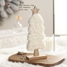 Load image into Gallery viewer, Christmas Gift Decoration Wooden Wool Felt Cute Santa Claus Christmas Tree Desktop Decoration Kids Gift
