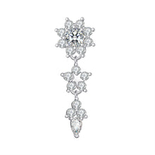 Load image into Gallery viewer, Collapsable Pole Zircon Navel Ring Navel Stud Piercing Jewelry
